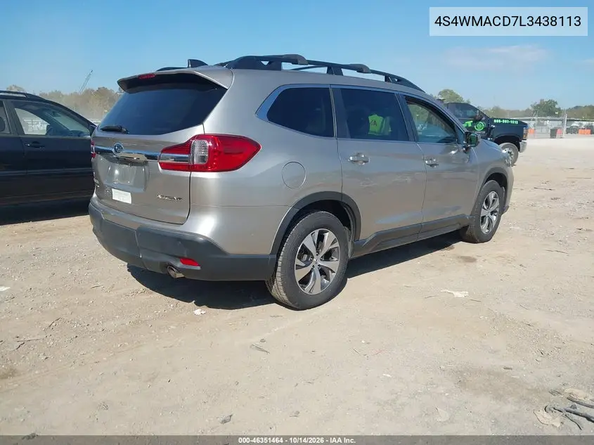 2020 SUBARU ASCENT VIN 4S4WMACD7L3438113 — фото 4