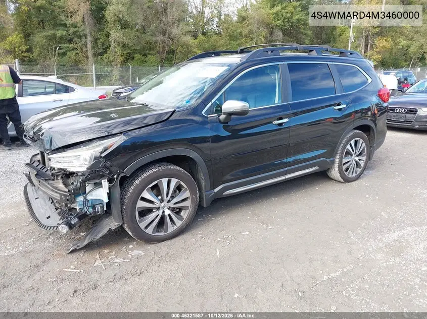 2021 SUBARU ASCENT VIN 4S4WMARD4M3460000 — фото 2