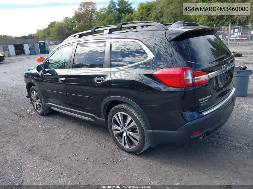 2021 SUBARU ASCENT VIN 4S4WMARD4M3460000 — фото 3