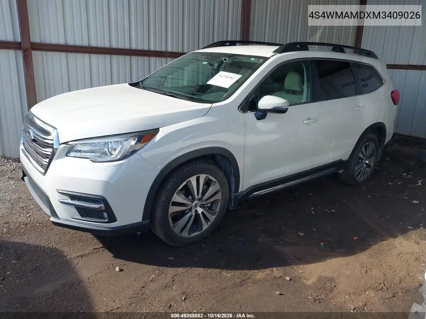 2021 SUBARU ASCENT VIN 4S4WMAMDXM3409026 — фото 2