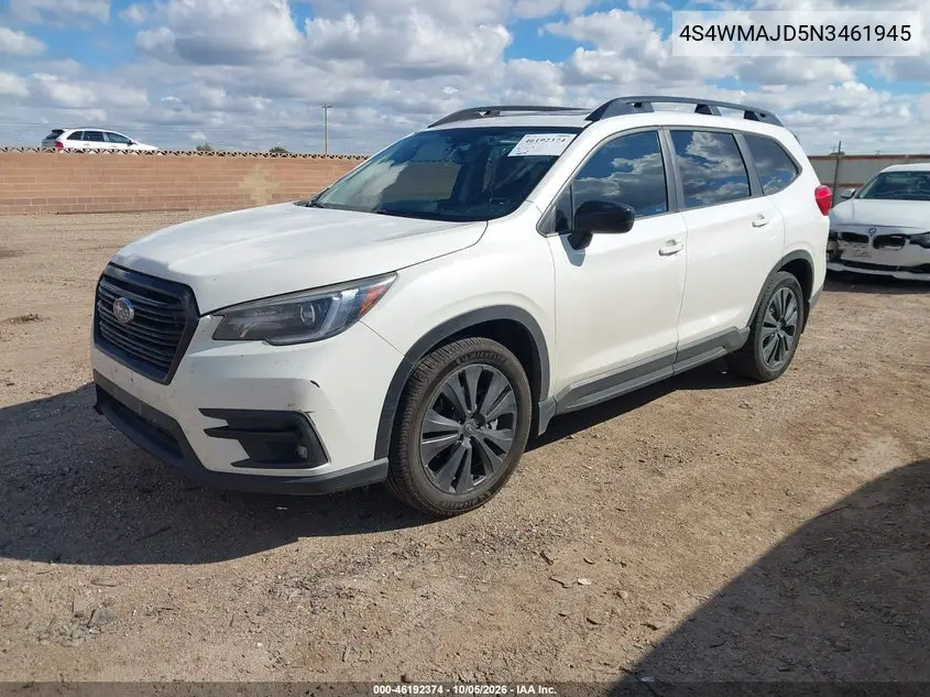 SUBARU ASCENT 2022, VIN 4S4WMAJD5N3461945
