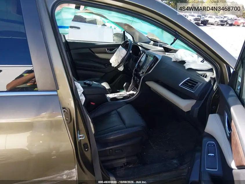 2022 SUBARU ASCENT VIN 4S4WMARD4N3468700 — фото 5