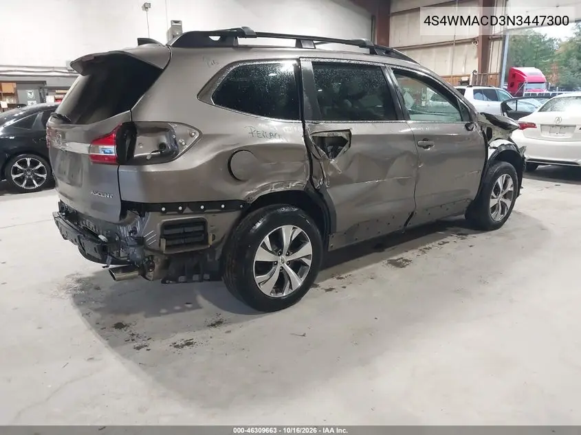2022 SUBARU ASCENT VIN 4S4WMACD3N3447300 — фото 4