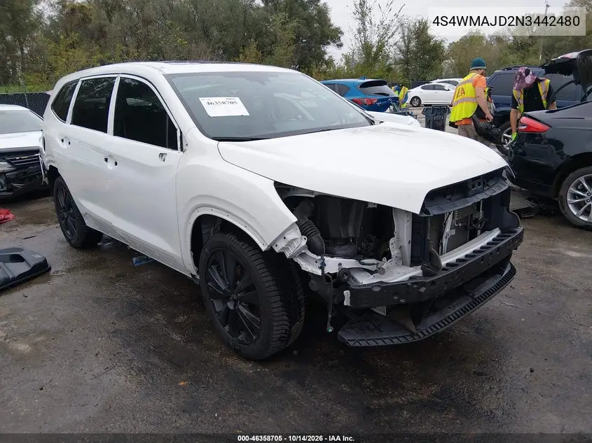 SUBARU ASCENT 2022, VIN 4S4WMAJD2N3442480