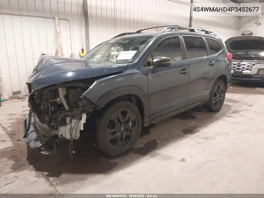 2023 SUBARU ASCENT VIN 4S4WMAHD4P3452677 — фото 2