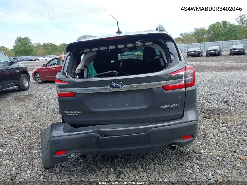 2024 SUBARU ASCENT VIN 4S4WMABD0R3402046 — фото 16
