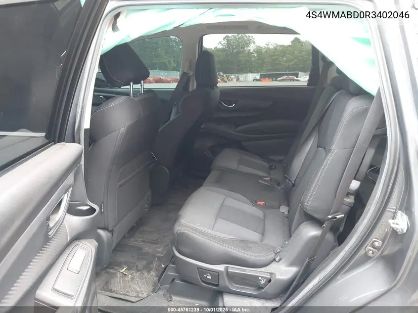 2024 SUBARU ASCENT VIN 4S4WMABD0R3402046 — фото 8