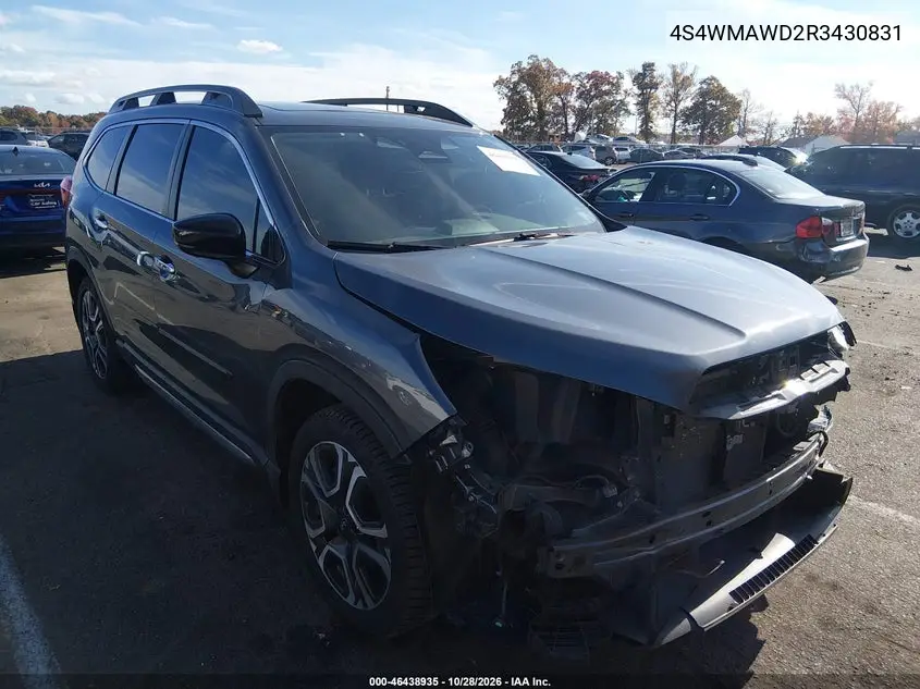 SUBARU ASCENT 2024, VIN 4S4WMAWD2R3430831