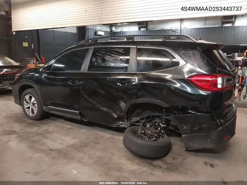 2025 SUBARU ASCENT VIN 4S4WMAAD2S3443737 — фото 6
