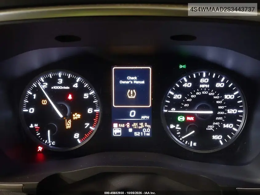 2025 SUBARU ASCENT VIN 4S4WMAAD2S3443737 — фото 7
