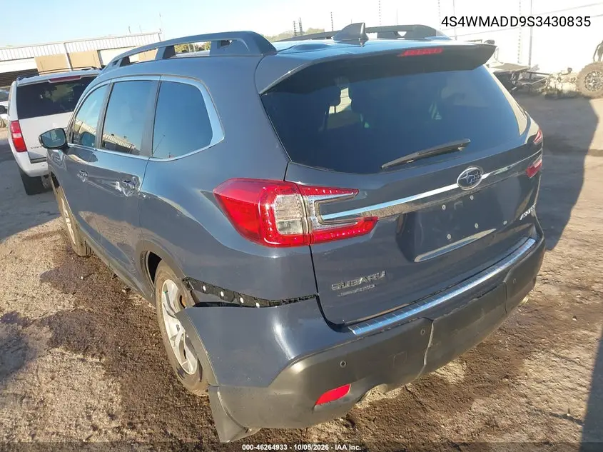 2025 SUBARU ASCENT VIN 4S4WMADD9S3430835 — фото 3