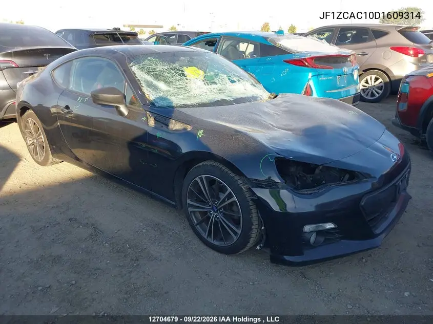 SUBARU BRZ 2013, VIN JF1ZCAC10D1609314