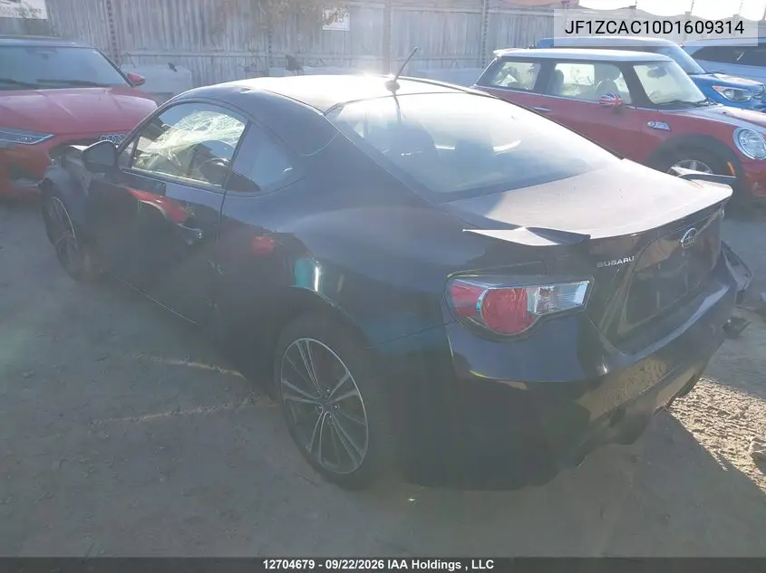 2013 SUBARU BRZ VIN JF1ZCAC10D1609314 — фото 3