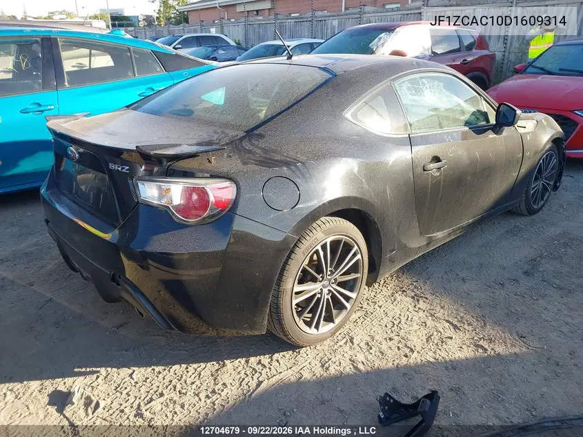 2013 SUBARU BRZ VIN JF1ZCAC10D1609314 — фото 4
