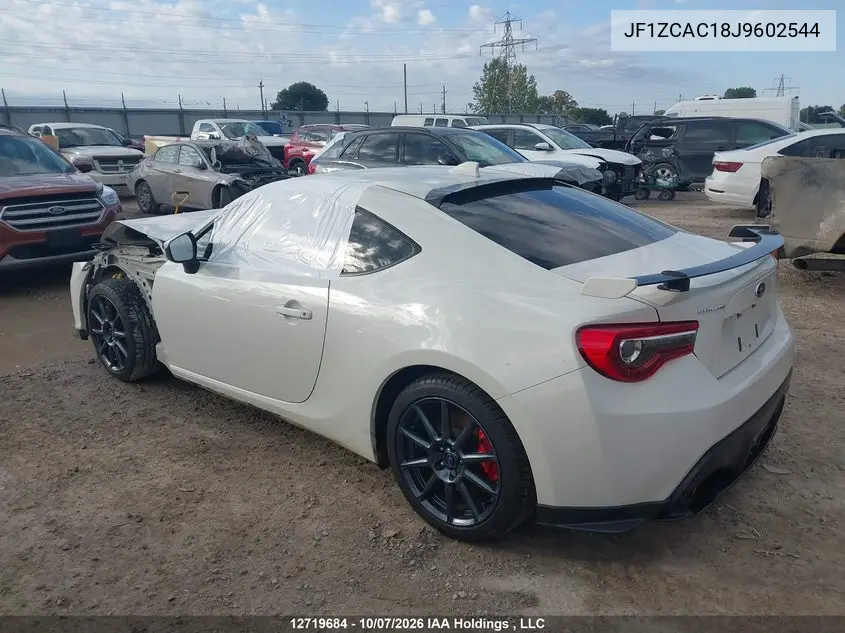 2018 SUBARU BRZ VIN JF1ZCAC18J9602544 — фото 3