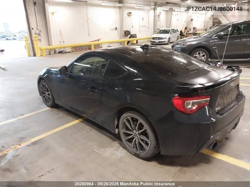 2018 SUBARU BRZ VIN JF1ZCAC14J8600148 — фото 3