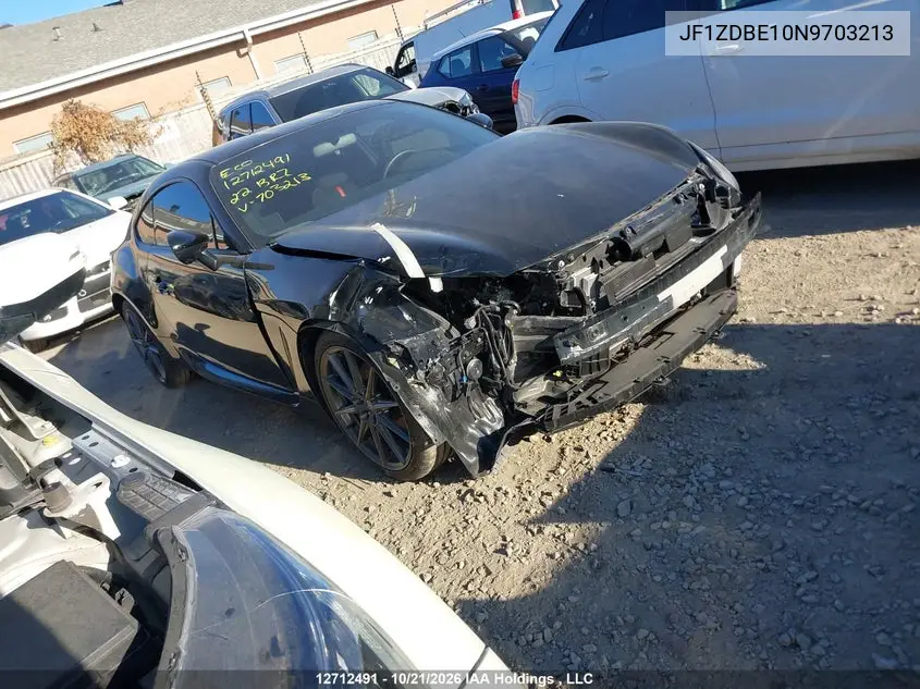 SUBARU BRZ 2022, VIN JF1ZDBE10N9703213