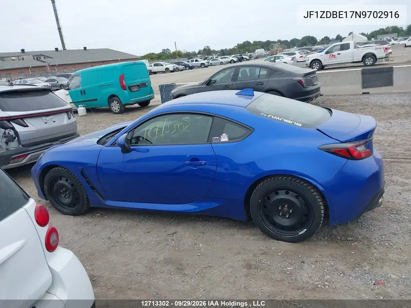 2022 SUBARU BRZ VIN JF1ZDBE17N9702916 — фото 15