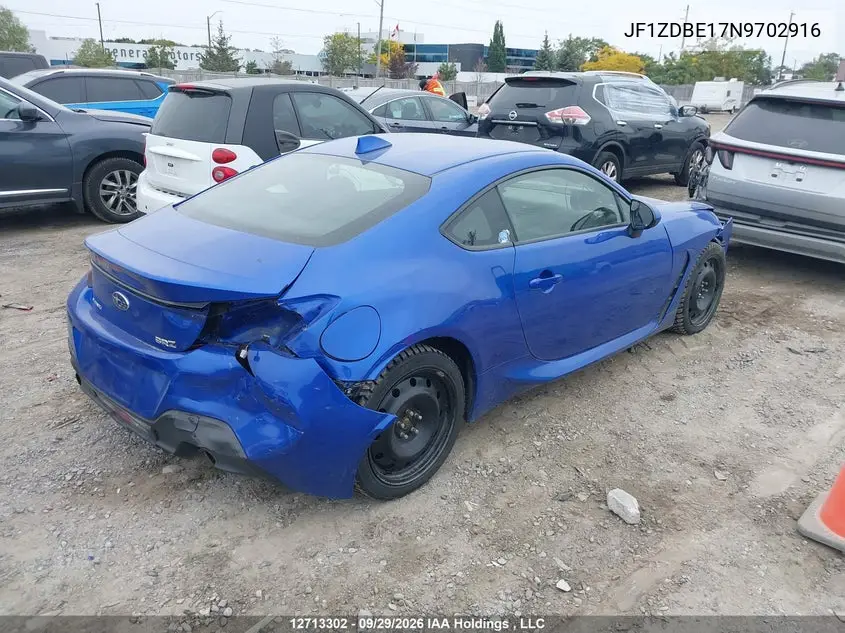 2022 SUBARU BRZ VIN JF1ZDBE17N9702916 — фото 4