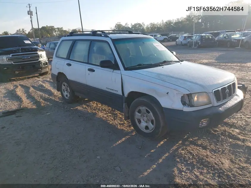 SUBARU FORESTER 2002, VIN JF1SF63562H744584