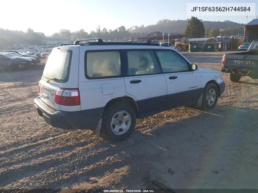 2002 SUBARU FORESTER VIN JF1SF63562H744584 — фото 4