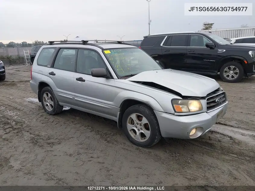 SUBARU FORESTER 2003, VIN JF1SG65663G754977