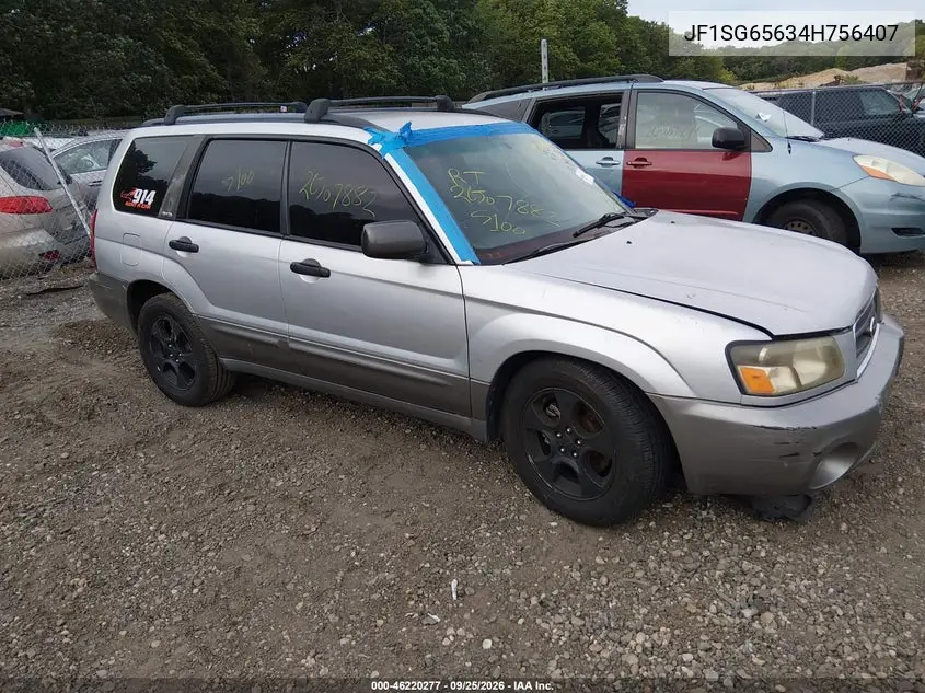 SUBARU FORESTER 2004, VIN JF1SG65634H756407