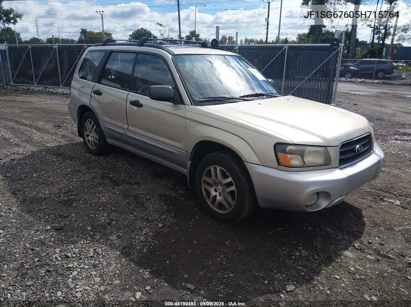 SUBARU FORESTER 2005, VIN JF1SG67605H715764