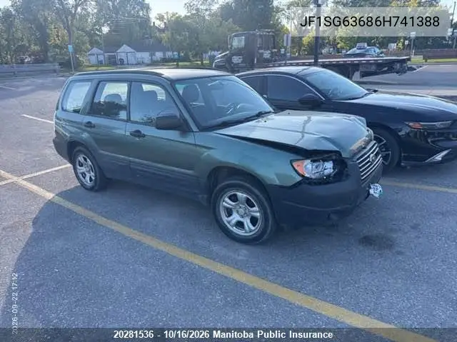 SUBARU FORESTER 2006, VIN JF1SG63686H741388