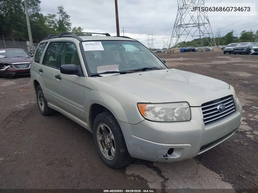 SUBARU FORESTER 2006, VIN JF1SG63686G734673