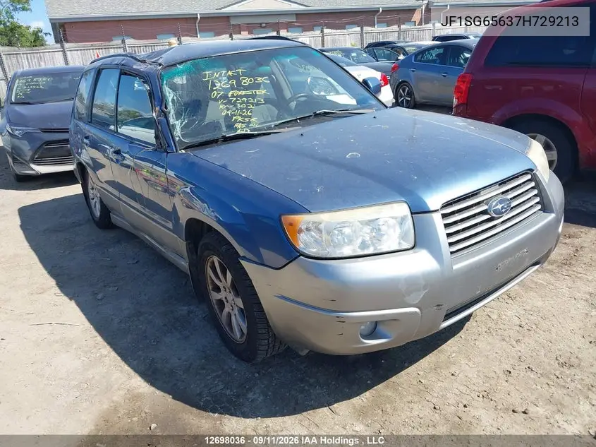 SUBARU FORESTER 2007, VIN JF1SG65637H729213