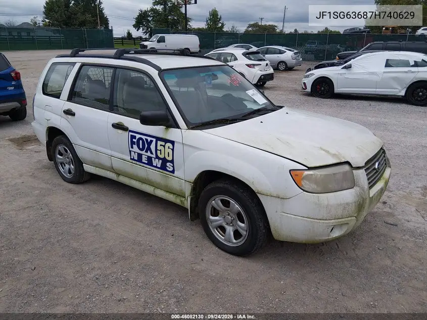 SUBARU FORESTER 2007, VIN JF1SG63687H740629