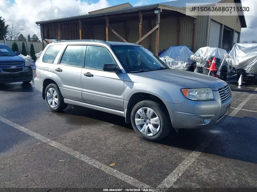 SUBARU FORESTER 2008, VIN JF1SG63688G715530