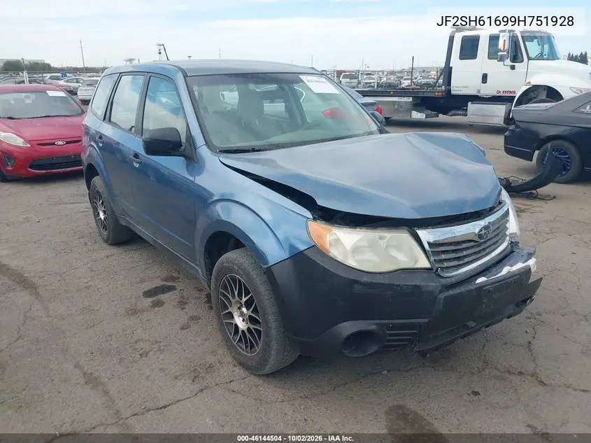 SUBARU FORESTER 2009, VIN JF2SH61699H751928
