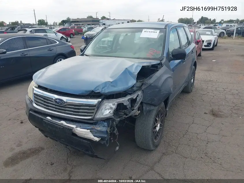 2009 SUBARU FORESTER VIN JF2SH61699H751928 — фото 2