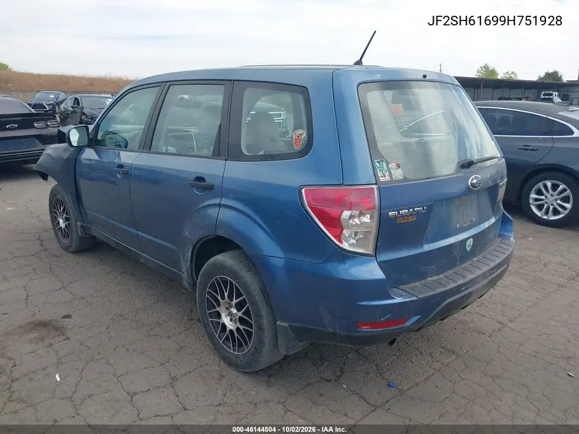 2009 SUBARU FORESTER VIN JF2SH61699H751928 — фото 3