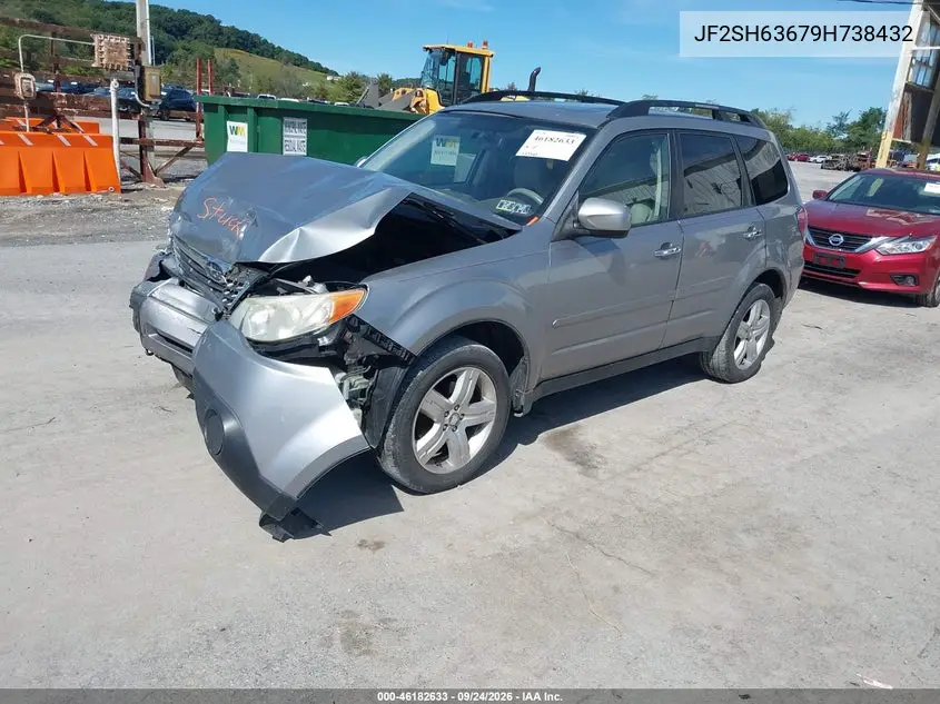 2009 SUBARU FORESTER VIN JF2SH63679H738432 — фото 2
