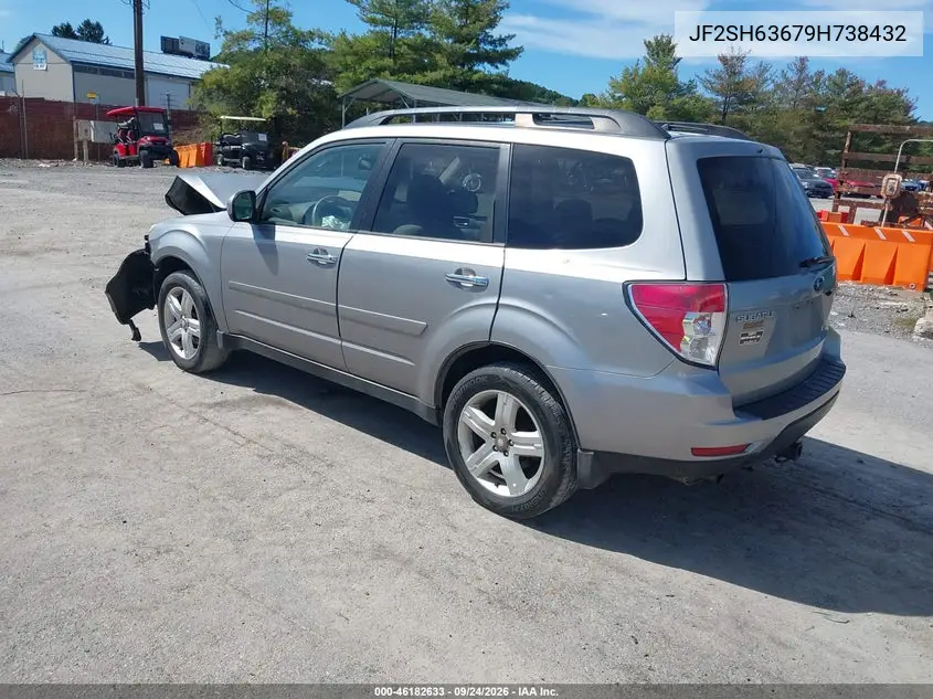2009 SUBARU FORESTER VIN JF2SH63679H738432 — фото 3