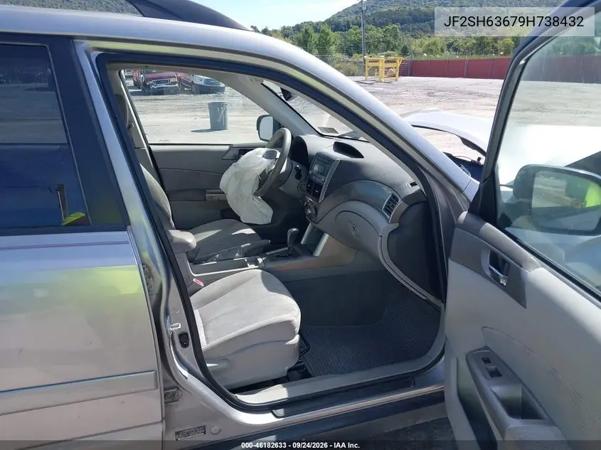 2009 SUBARU FORESTER VIN JF2SH63679H738432 — фото 5