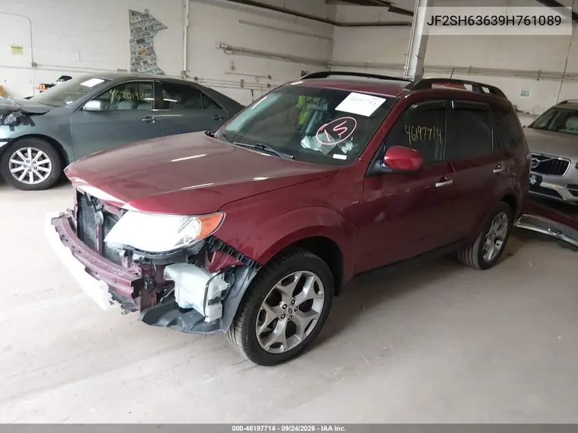 2009 SUBARU FORESTER VIN JF2SH63639H761089 — фото 2