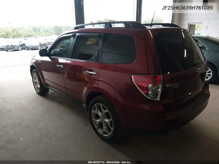 2009 SUBARU FORESTER VIN JF2SH63639H761089 — фото 3