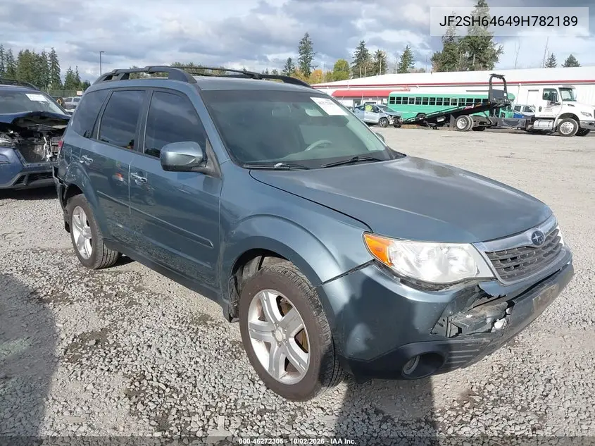 SUBARU FORESTER 2009, VIN JF2SH64649H782189
