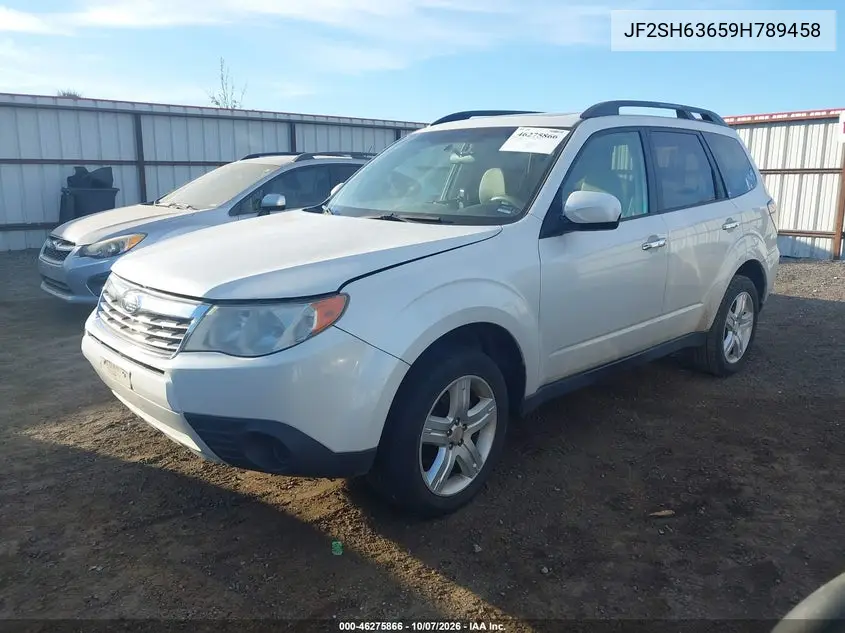 2009 SUBARU FORESTER VIN JF2SH63659H789458 — фото 2