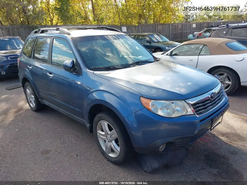 SUBARU FORESTER 2009, VIN JF2SH64639H761737