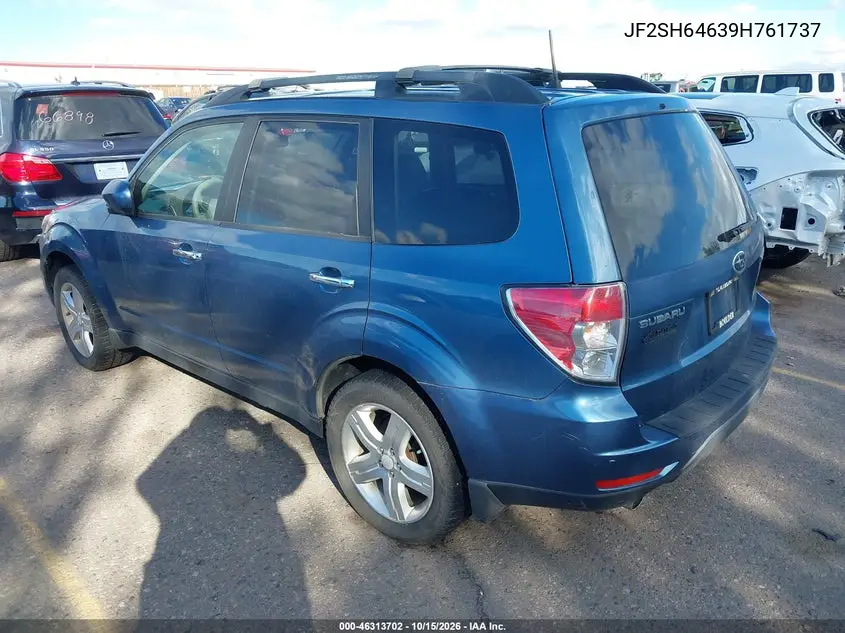 2009 SUBARU FORESTER VIN JF2SH64639H761737 — фото 3