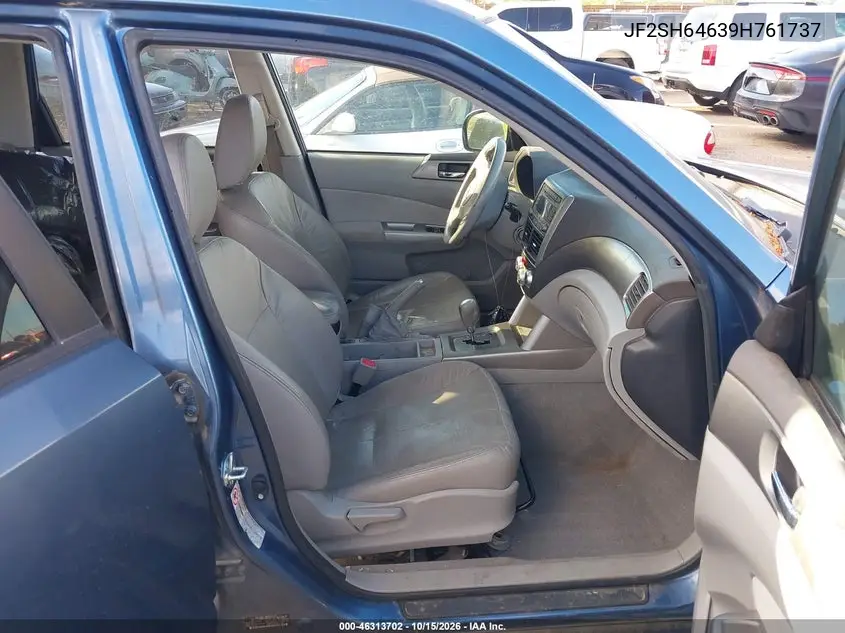 2009 SUBARU FORESTER VIN JF2SH64639H761737 — фото 5