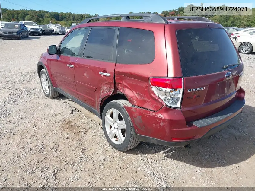 2009 SUBARU FORESTER VIN JF2SH63689H724071 — фото 3