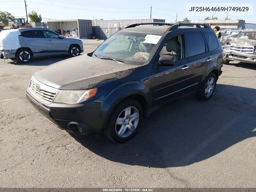 2009 SUBARU FORESTER VIN JF2SH64669H749629 — фото 2