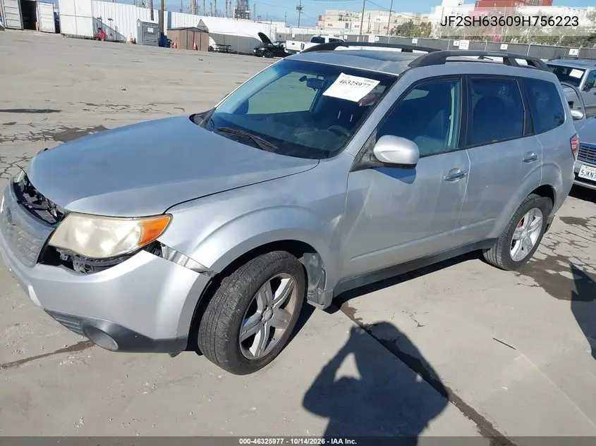 2009 SUBARU FORESTER VIN JF2SH63609H756223 — фото 2