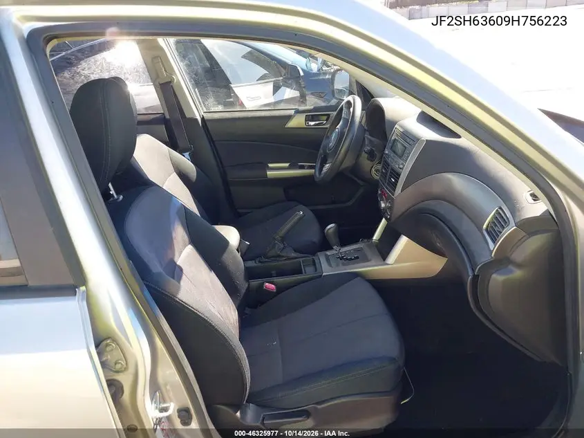 2009 SUBARU FORESTER VIN JF2SH63609H756223 — фото 5